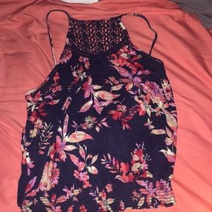 Floral Highneck top